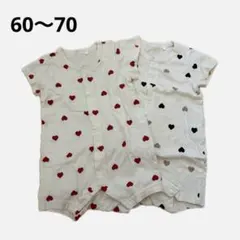 西松屋 ロンパース カバーオール 60〜70cm 2枚セット