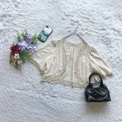 アルファベッツアルファベット ボレロ 半袖 F フェミニン フォーマル 結婚式のサムネイル