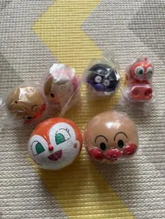 【未使用】アンパンマン　ガチャガチャ6体セット