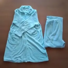 水色フリースパジャマセット
