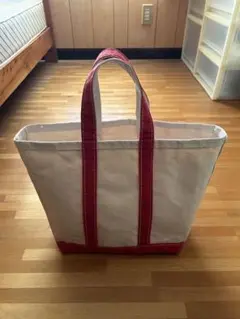 70s 80s L.L.BEAN トートバッグ サイドタグ 赤 M ヴィンテージ