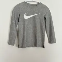 Nike DRI-FIT グレー 長袖Tシャツ　スポーツ　ナイキ　【XSサイズ】