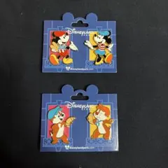 ディズニー ピンバッジセット ミッキー ミニー チップ デール