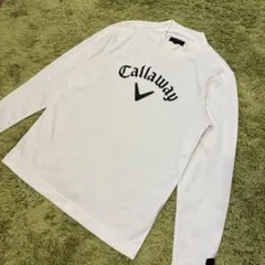 Callaway キャロウェイ 長袖モックネック 迷彩 カモフラ ホワイト M
