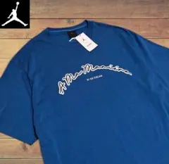新品 アママニエール × エアジョーダン コラボTシャツ 綿 青 2XLのサムネイル