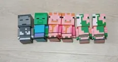 マインクラフト風　フィギュア6体セット
