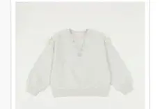 メゾピアノ　マカロンネックレス風刺繍トレーナー