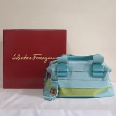 訳あり Salvatore Ferragamo ヒマワリ柄 クリアバッグ - メルカリ