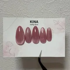 ネイルチップ　マグネット　ピンク