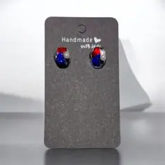 万博カラーのピアス