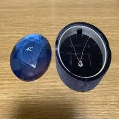 4℃ ネックレス ブルー　ゴールドのサムネイル