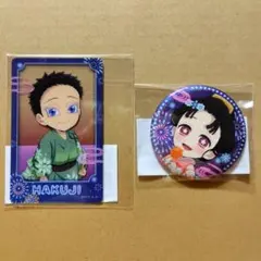 鬼滅の刃 花火大会2025 WEBくじ 狛治♡恋雪 缶バッジ クリアカード