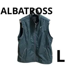 【美品】ALBATROSS アルバトロス メンズウェア ゴルフ ベスト 緑 L