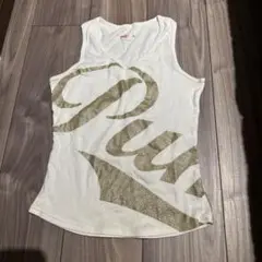 Puma グリッタータンクトップ M ホワイト