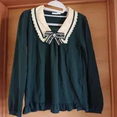 ★☆axes femme★ブローチ付き＊カットソー＊ニット＊レースラメ★☆