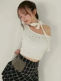 andmarry Tina ribbon tops - メルカリ