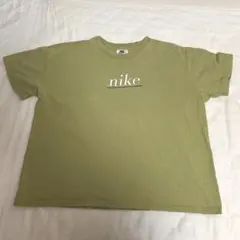 90s ビンテージ NIKE ナイキ　Tシャツ　黄緑系　アメリカ製　ボックス