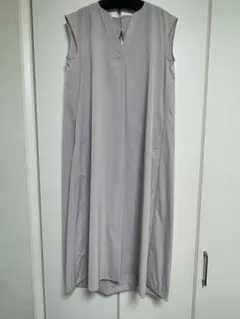 ノースリーブ ロングワンピース ライトグレー　(ロペピクニック)