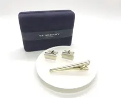 バーバリー Burberry カフス タイピン セット シルバー系 ゴールド系