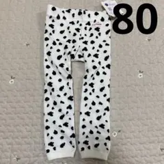 しまむら　リトルウィークエンド　ダルメシアン　スパッツ　80