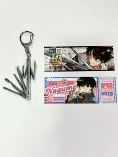 【匿名配送】サカモトデイズ　南雲　武器キーホルダー　チャーム　ステッカー　付録