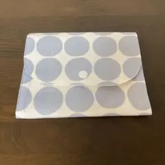 ハンドメイド　通帳・お薬手帳ケース　母子手帳ケース　水玉模様