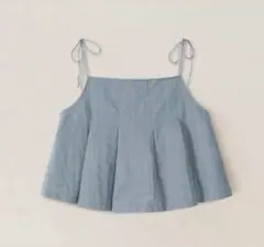 OHOTORO Pleated Cami Top sora ブルー キャミソールのサムネイル