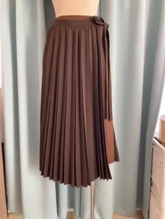 Clothing ブラウンプリーツロングスカート