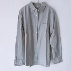 無印良品　長袖シャツ グレー XLサイズ