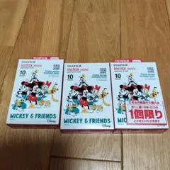 FUJIFILM instax mini チェキフィルム 10枚×3箱　ミッキー