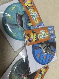 ズートピア2 缶ミラー I賞 Happyくじ ニック ゲイリー ジュディ 3点