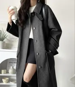louere 薄手タックフレアトレンチコート（温暖時用） Louere（ルエレ） トレンチコート コート 薄手タックフレアトレンチ