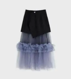 VIVIANO × jurk 水色チュールフリルキャミソール VIVIANO × JURK / Tulle Cami Top | JURK shop tokyo
