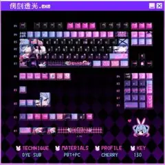 初音ミク ラビットホール　130pbt キーキャップ