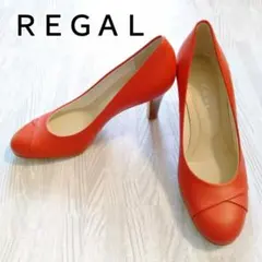 REGALラウンドトゥレイヤードパンプス　レッド