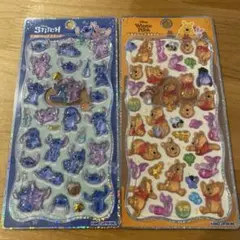 【正規品】スティッチ プーさん ２枚セット　プチドロ