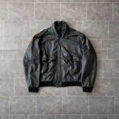 値下げ TYPE A-2 AVIATION レザー フライト ジャケット USA 渋い光沢が特徴です！【アメリカの軍服】旧陸軍航空隊A-2レザー