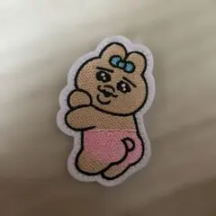 おぱんちゅうさぎ　刺繍ワッペン風ピンバッジのサムネイル