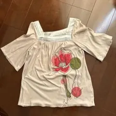 VIVIENNE TAM フラワープリント Tシャツ