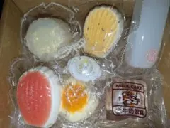 【美品】クリア系スクイーズ　7点セット　クリア牛ケーキ