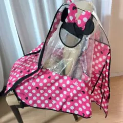ベビーカー用ミニーちゃんのレインカバー