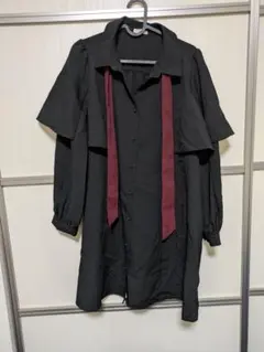 axes femme ケープデザインワンピース