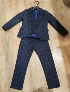 卒園式　入学式　結婚式　子供用スーツ　スリーピース　ラルフローレンシャツ