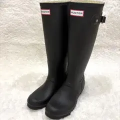 HUNTER 長靴　新品未使用　黒　24センチ HUNTER ブーツ ロングブーツ ハンター レディース 長靴 レイン