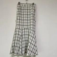 チェックスカート　マーメード
