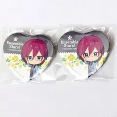 あんスタ 七種茨 ハート缶バッジ 2個セット