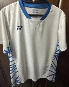 YONEX バドミントンシャツ ホワイト/ブルー