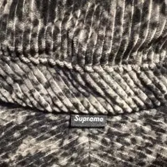 Supreme コーデュロイ バケットハット グレー　バケハ　スネーク柄