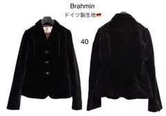 美品 ドイツ生地 上質 ベロアジャケット ベルベットジャケット 黒のサムネイル