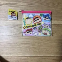 クレヨンしんちゃん ミニフラットポーチ ステッカー